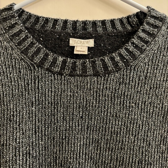J Crew Metallic Metallized Fiber Lambs Wool Knit Crew Neck Sweater Size Small - Picture 4 of 6